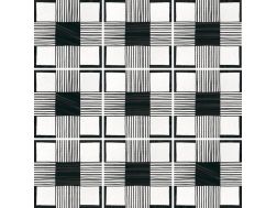 Cloth B&W 20x20 cm - Fliesen, Zementfliesenoptik, schwarz und weiß