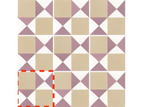 Chess Colours 20x20 cm - Fliesen, Zementfliesenoptik