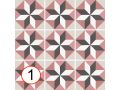 Magic Colours 20x20 cm - Fliesen, Zementfliesenoptik
