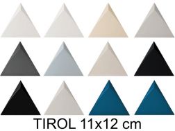 TIROL 11X12 cm - Wandfliese, sechseckig, 3D-Relief