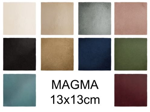 MAGMA 13X13 cm -  Wandfliesen im zeitgen�ssischen Zellige-Stil
