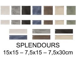 SPLENDOURS 15X15, 7,5X30 et 7,5x15 cm - Glänzende Wandfliese