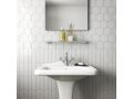 Chevron wall 5x19 cm - Wandfliese, geometrische Parallelogrammform, Chevron genannt