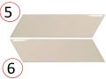 Chevron wall 5x19 cm - Wandfliese, geometrische Parallelogrammform, Chevron genannt