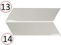 Chevron wall 5x19 cm - Wandfliese, geometrische Parallelogrammform, Chevron genannt