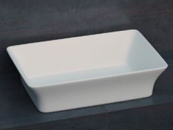 Waschtischplatte, 58 x 38 cm, aus festem Oberflächenharz - ZLGC14