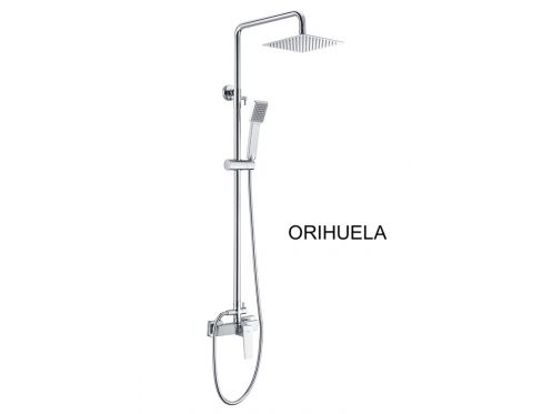 Duschsule, Mischbatterie, Right Style / Square - ORIHUELA CHROME