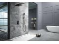 Eingebaute Dusche, Thermostat, Regenschutz und Wasserfall - ROQUETAS BLACK