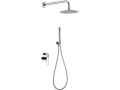 Eingebaute Dusche, Mixer, runde Regenhlle  25 cm - LAS ROZAS CHROME