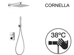 Einbau-Dusch-, Thermostat- und Regenduschkopf 25 x 25 - CORNELLA CHROME
