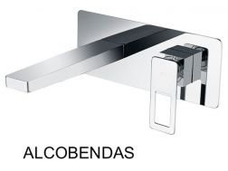 Einbau-Wandarmatur, Einhebel, Länge 212 mm - ALCOBENDAS CHROME