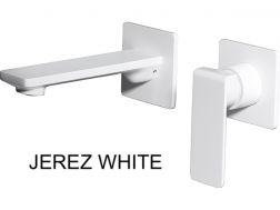 Einbau-Wandarmatur, Einhebel, Länge 215 mm - JEREZ WHITE