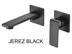 Einbau-Wandarmatur, Einhebel, Länge 215 mm - JEREZ BLACK