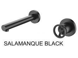 Einbau-Wandarmatur, Einhebel, Länge 237 mm - SALAMANQUE BLACK