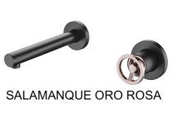 Einbau-Wandarmatur, Einhebel, Länge 237 mm - SALAMANQUE ORO ROSA