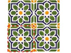 Rabat 14x14 cm- Wandfliese im orientalischen Stil.