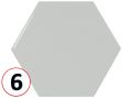 SCALE 12,4x10,7 - 10,8x 2,4 - 10,8x 12,4 - 12X12 - 10,6X12 cm - Gl�nzende Wandfliese