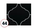 SCALE 12,4x10,7 - 10,8x 2,4 - 10,8x 12,4 - 12X12 - 10,6X12 cm - Gl�nzende Wandfliese