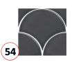 SCALE 12,4x10,7 - 10,8x 2,4 - 10,8x 12,4 - 12X12 - 10,6X12 cm - Glnzende Wandfliese