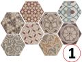 Harmony Colours HEXATILE 17,5x20 cm - Bodenfliesen, sechseckig, matt