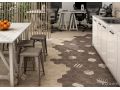 Cement Garden Sand HEXATILE 17,5x20 cm - Bodenfliesen, sechseckig, matt