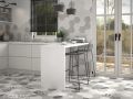 Cement Garden Sand HEXATILE 17,5x20 cm - Bodenfliesen, sechseckig, matt