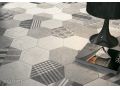 Cement Garden Sand HEXATILE 17,5x20 cm - Bodenfliesen, sechseckig, matt
