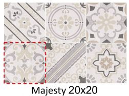 Majesty 20 x 20 cm - Bodenfliesen, Terrazzo-Effekt