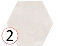 Forest Hexagon Silver 29,2 x 25,4 cm - Bodenfliesen, sechseckig, gealtert