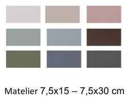 Matelier 7,5X15 et 75x30 cm - Matte Wandfliese