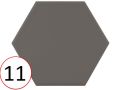 kromatika 11,6 x 10,1 cm - Bodenfliesen, sechseckig, matte Pastellfarben