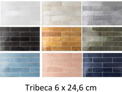Tribeca 6 x 24,6 cm - Glänzende Wandfliese