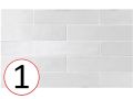 Tribeca 6 x 24,6 cm - Glnzende Wandfliese