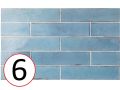 Tribeca 6 x 24,6 cm - Glnzende Wandfliese