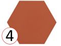 BOOM 14x16 cm - Boden- und Wandfliesen, sechseckig, Designfarben.