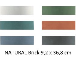 NATURAL Brick 9,2 x 36,8 cm - Boden- und Wandfliesen, rechteckig, Designfarben
