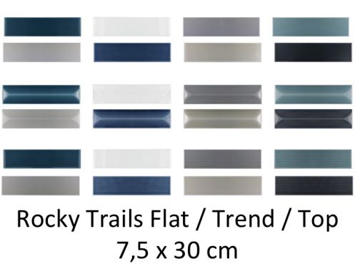 Rocky Trails Flat / Trend / Top 7,5 x 30 cm - Wandfliese, Design