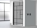 Schaukelduschtr 80 x 195 cm im industriellen Art-Deco-Werkstattstil - ATELIER AC210