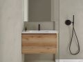 Badezimmerschrank, zwei Schubladen, von denen eine versteckt ist, H�he 50 cm, Holzoberfl�che - TRENDY