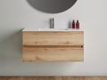 Badezimmerschrank, zwei Schubladen, aufgeh�ngt, Holzoberfl�che - TRENDY 2T