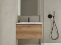 Badezimmerschrank, zwei Schubladen, aufgehngt, Holzoberflche - TRENDY 2T  __plus__ LAVABO