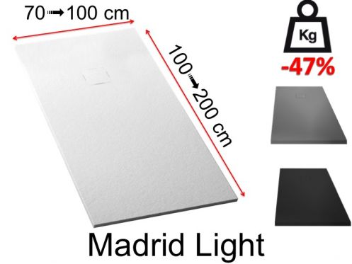 Duschwanne aus leichtem Harz - MADRID LIGHT