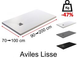 Duschwanne aus leichtem Harz - AVILES LISSE LIGHT