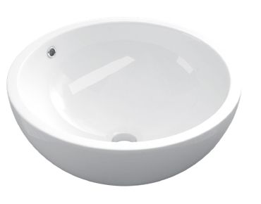 Waschbecken  450 mm, weie Keramik - COUNTER TOP 1501