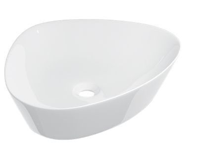 Waschbecken 50x40 cm, weie Keramik - COUNTER TOP 2101