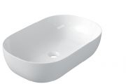 Waschbecken 61x40 cm, weiße Keramik - COUNTER TOP 4002