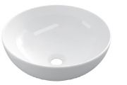 Waschbecken Ø 320 mm, weiße Keramik - COUNTER TOP 2301