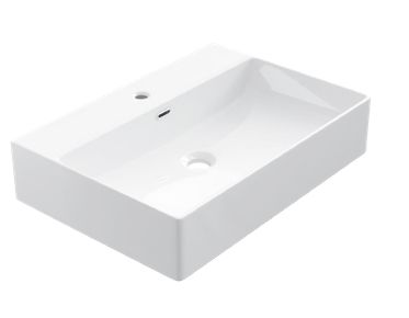 Waschbecken 42x60 cm, weie Keramik - COUNTER TOP 1001