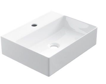 Waschbecken 35x45 cm, weie Keramik - COUNTER TOP 1008