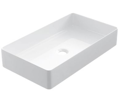 Waschbecken 60x34 cm, weie Keramik - COUNTER TOP 2403